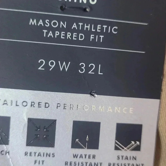 BANANA REPUBLIC Rapid Movement Chino Mason Athletic Tapered Fit (New) - Picture 14 of 14